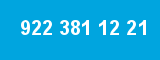 922 381 12 21 922 381 12 21
